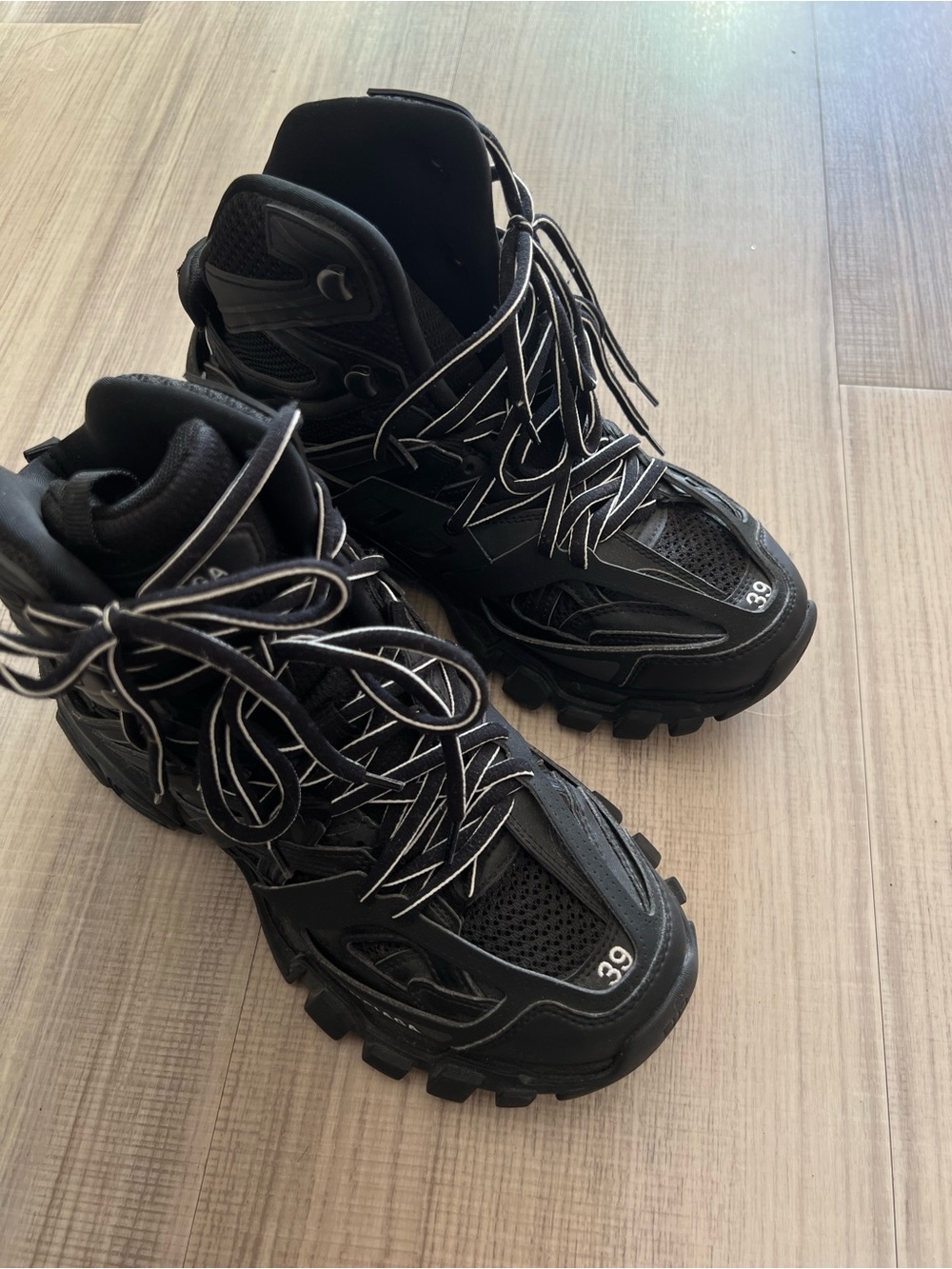 Balenciaga Track Hike Black Sneakers - Picture 3 of 7